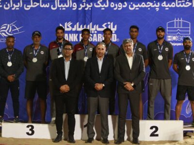 فولاد هرمزگان بر سکوی نایب قهرمانی لیگ برتر والیبال ساحلی ایستاد